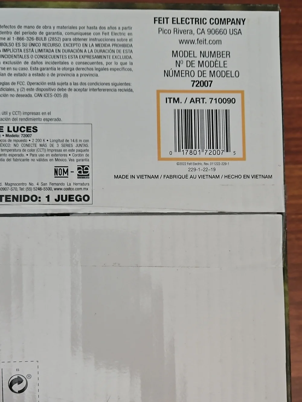 Feit Outdoor 48' Electric Plug-in Heavy-Duty 24 LED String Commercial Grade NIB